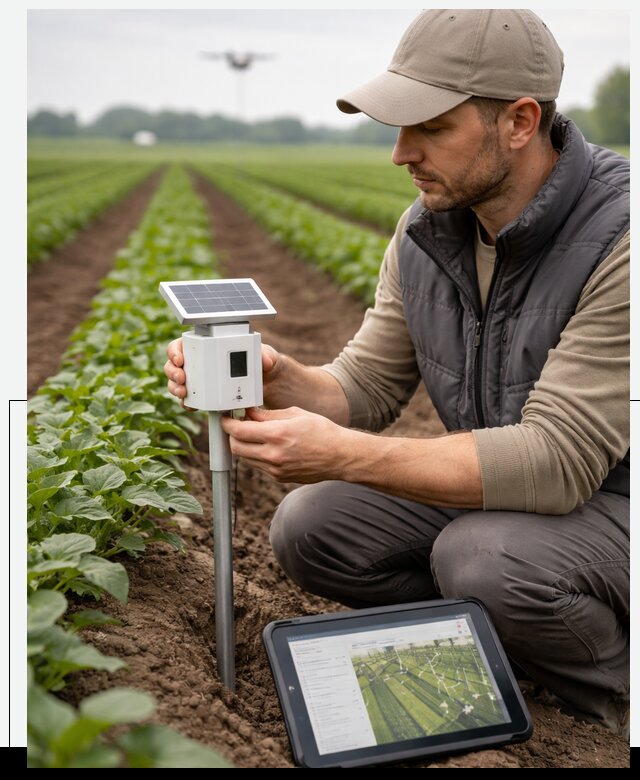 IoT мониторинг сельскохозяйственных полей и контроля в Троицке